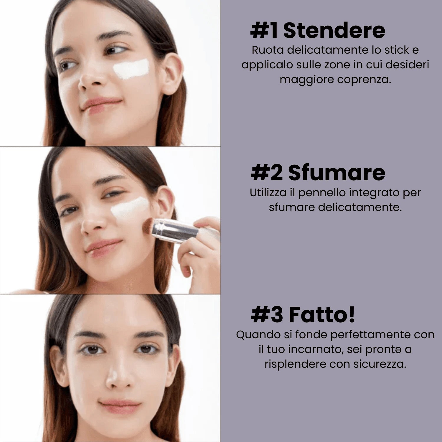 Fondotinta Coreano 2-in-1 con Pennello